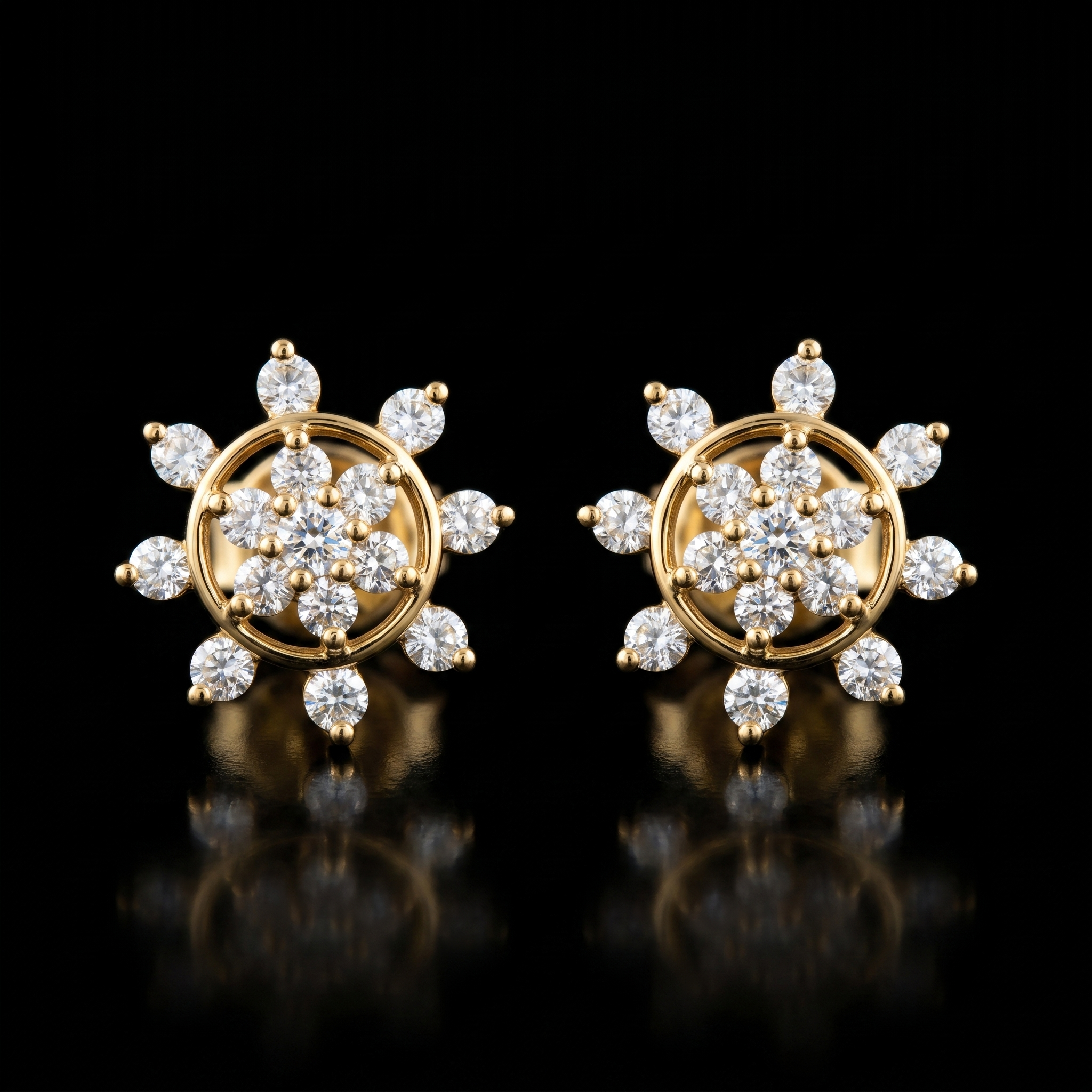.54Ct of Earring With The Purity of 18K