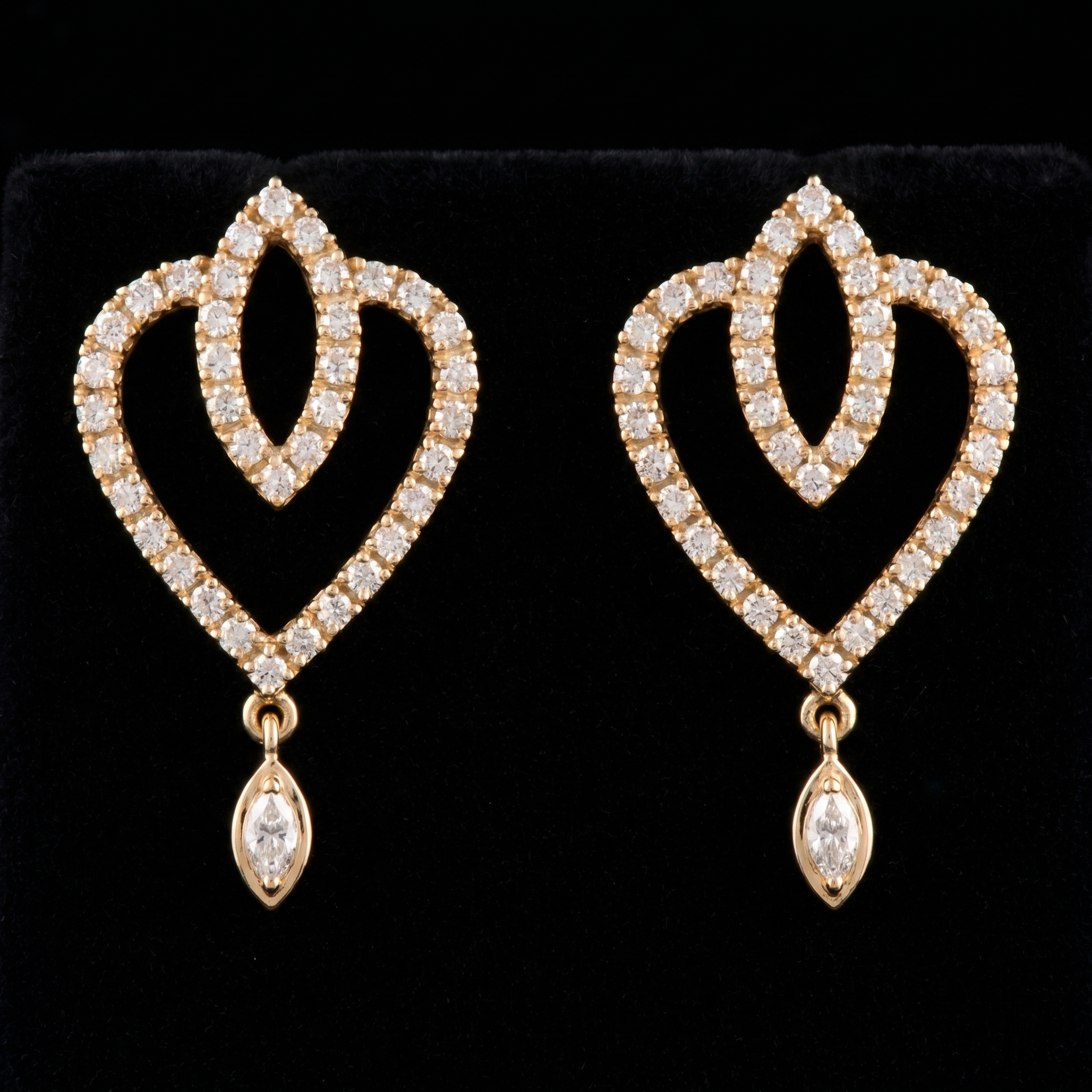 .63Ct of Earring With The Purity of 18K