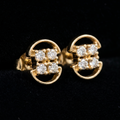 .3Ct of Earring With The Purity of 9K