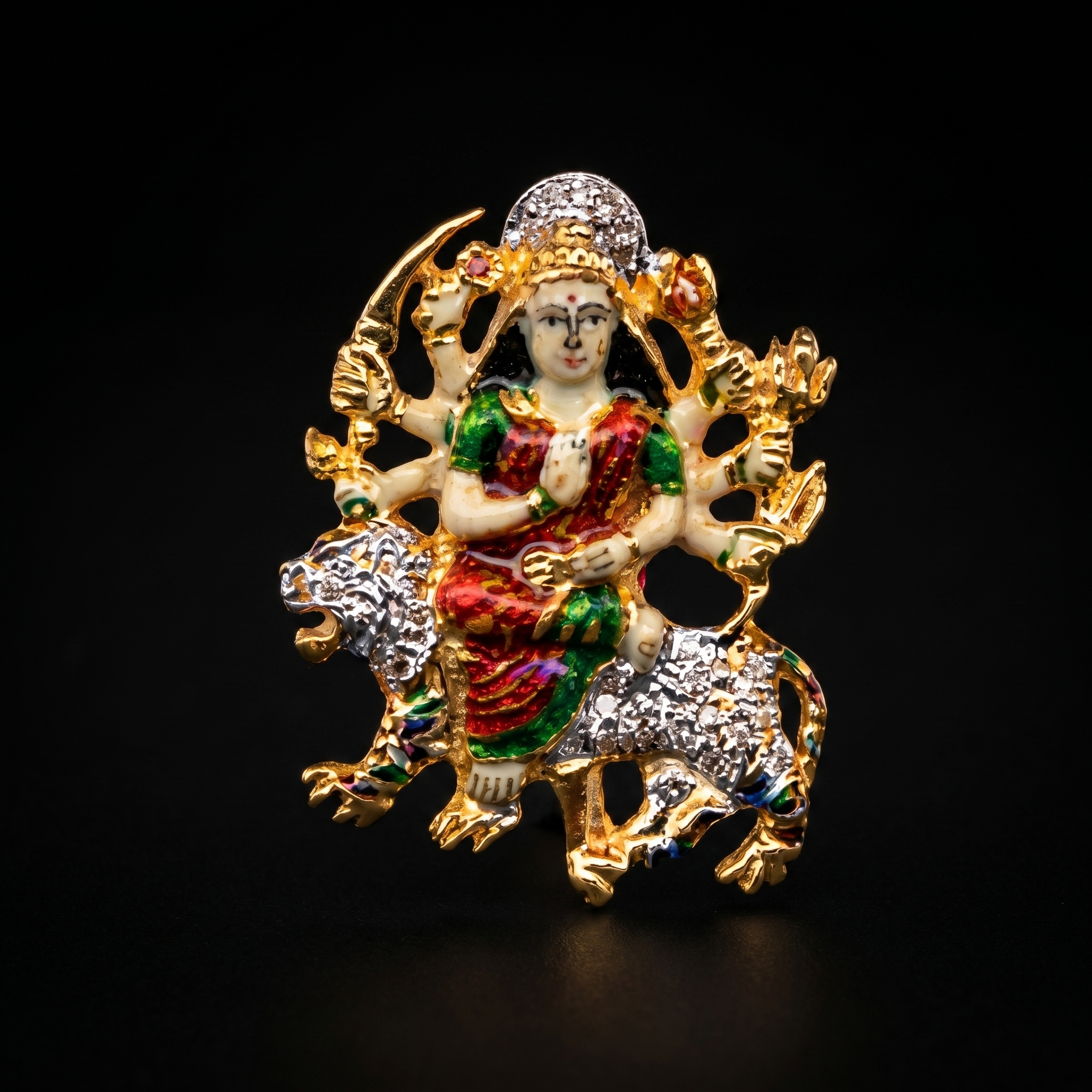0.13Ct of Locket With the Purity of 18K