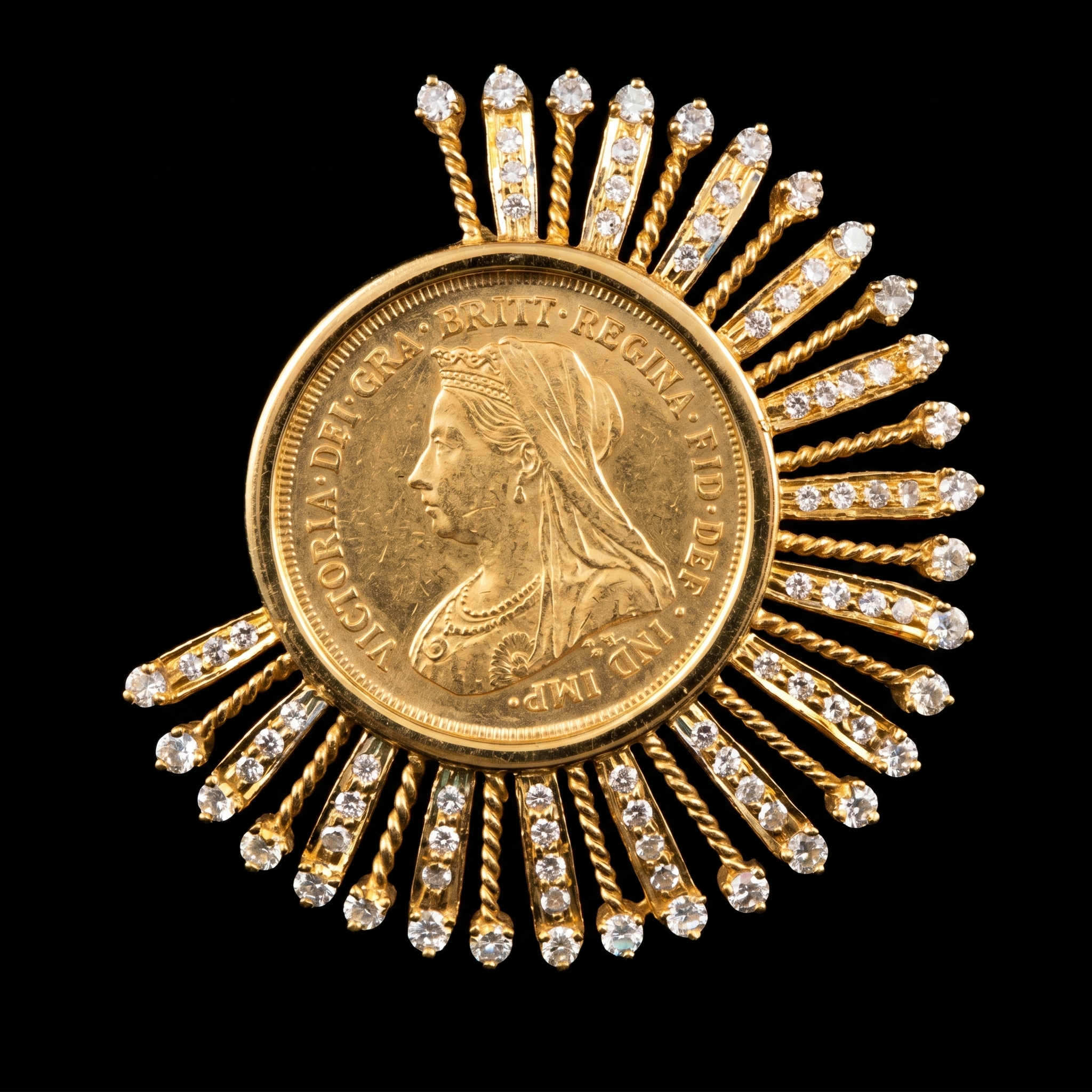 1.24Ct of Locket With the Purity of 18K