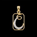 0.06Ct of Locket With the Purity of 18K