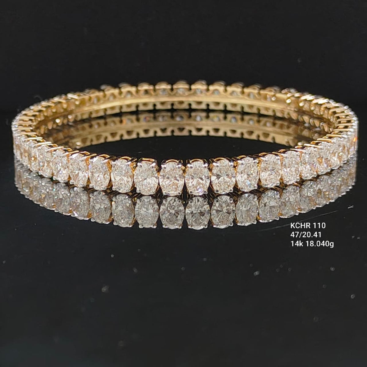 20.41Ct of Bangles With the Purity of 14K