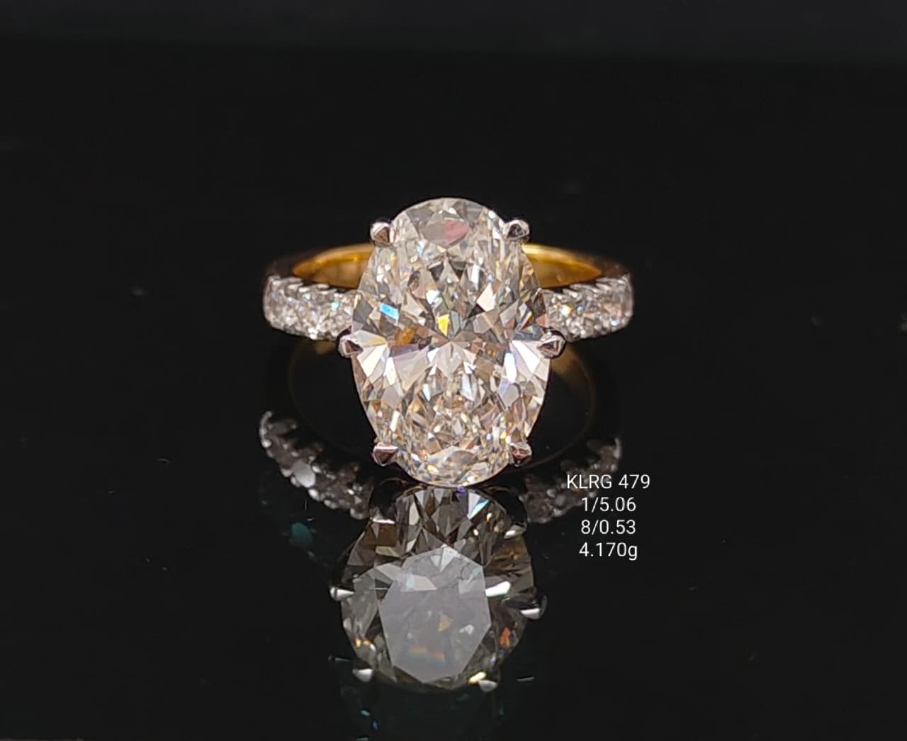 5.59Ct Of Ring With Purity Of 18K