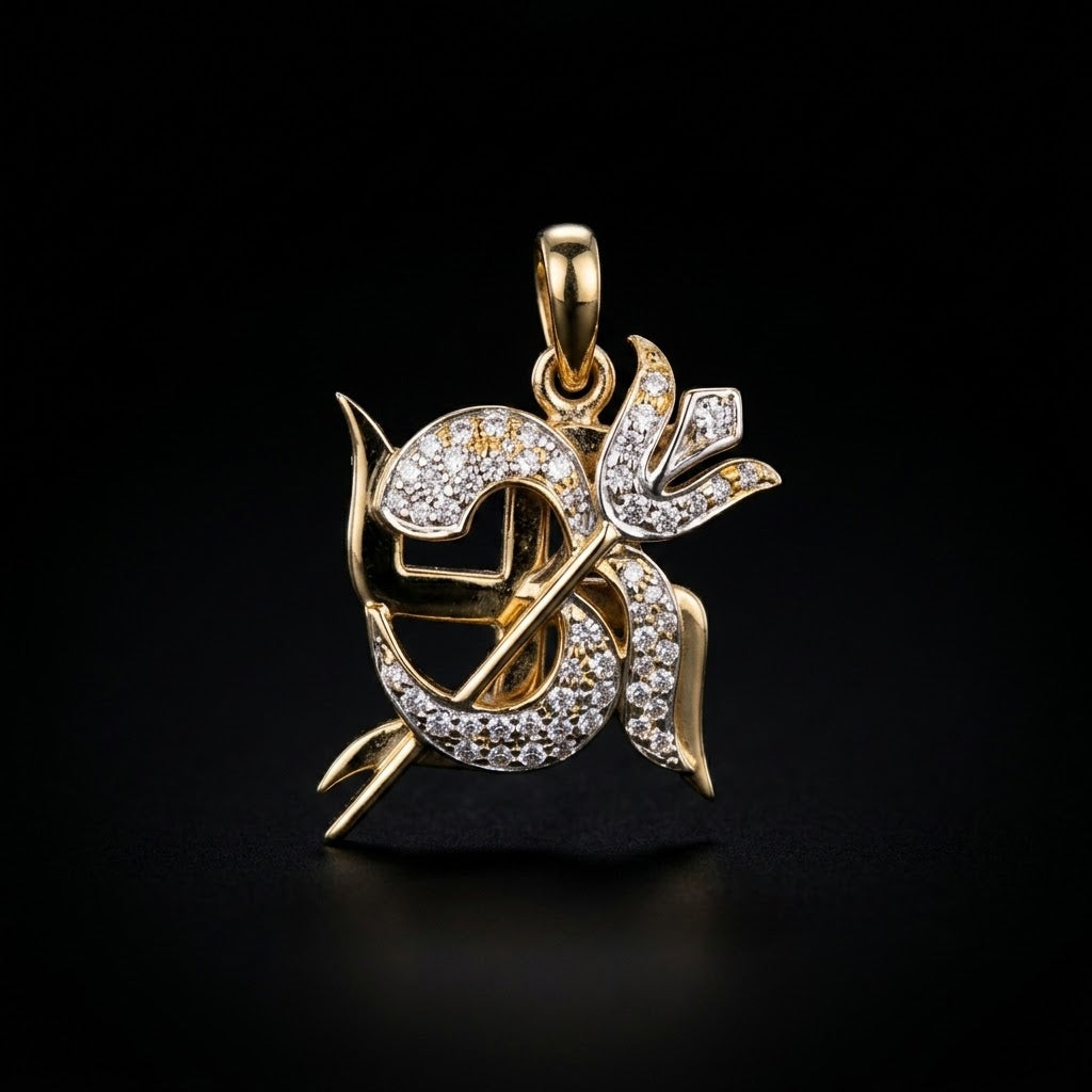 0.5Ct of God Locket with the Purity of18K
