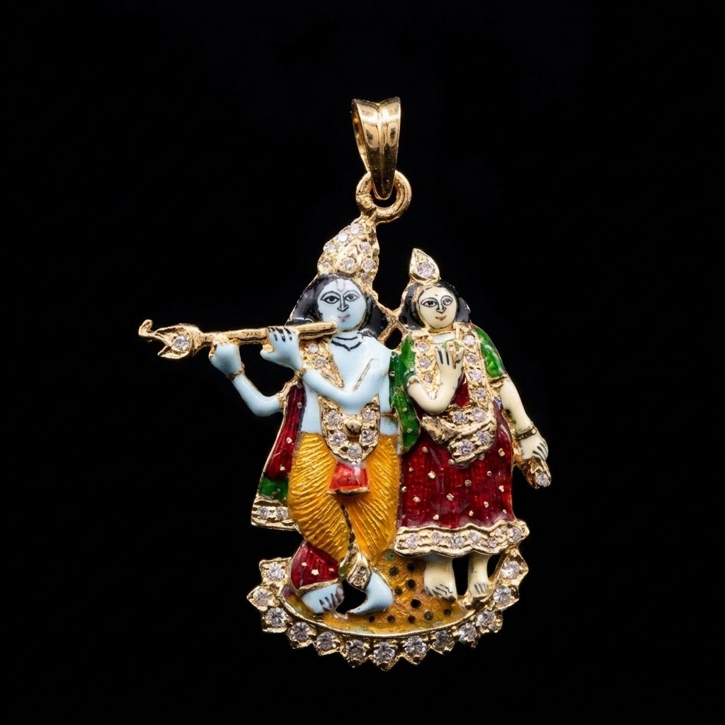 0.7Ct of God Locket with the Purity of18K