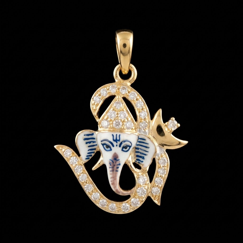 0.6Ct of God Locket with the Purity of18K