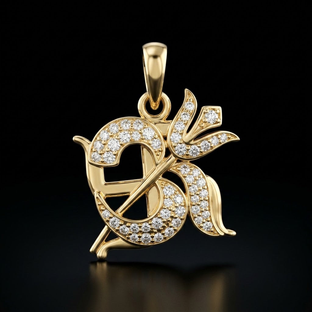 0.4Ct of God Locket with the Purity of18K