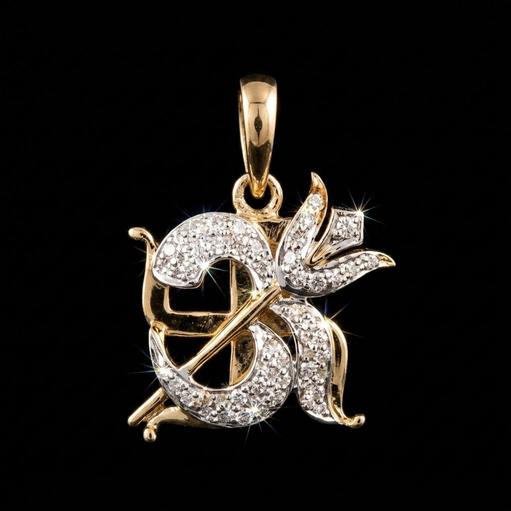0.4Ct of God Locket with the Purity of18K
