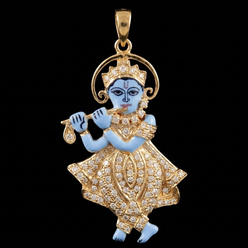 0.8Ct of God Locket with the Purity of18K