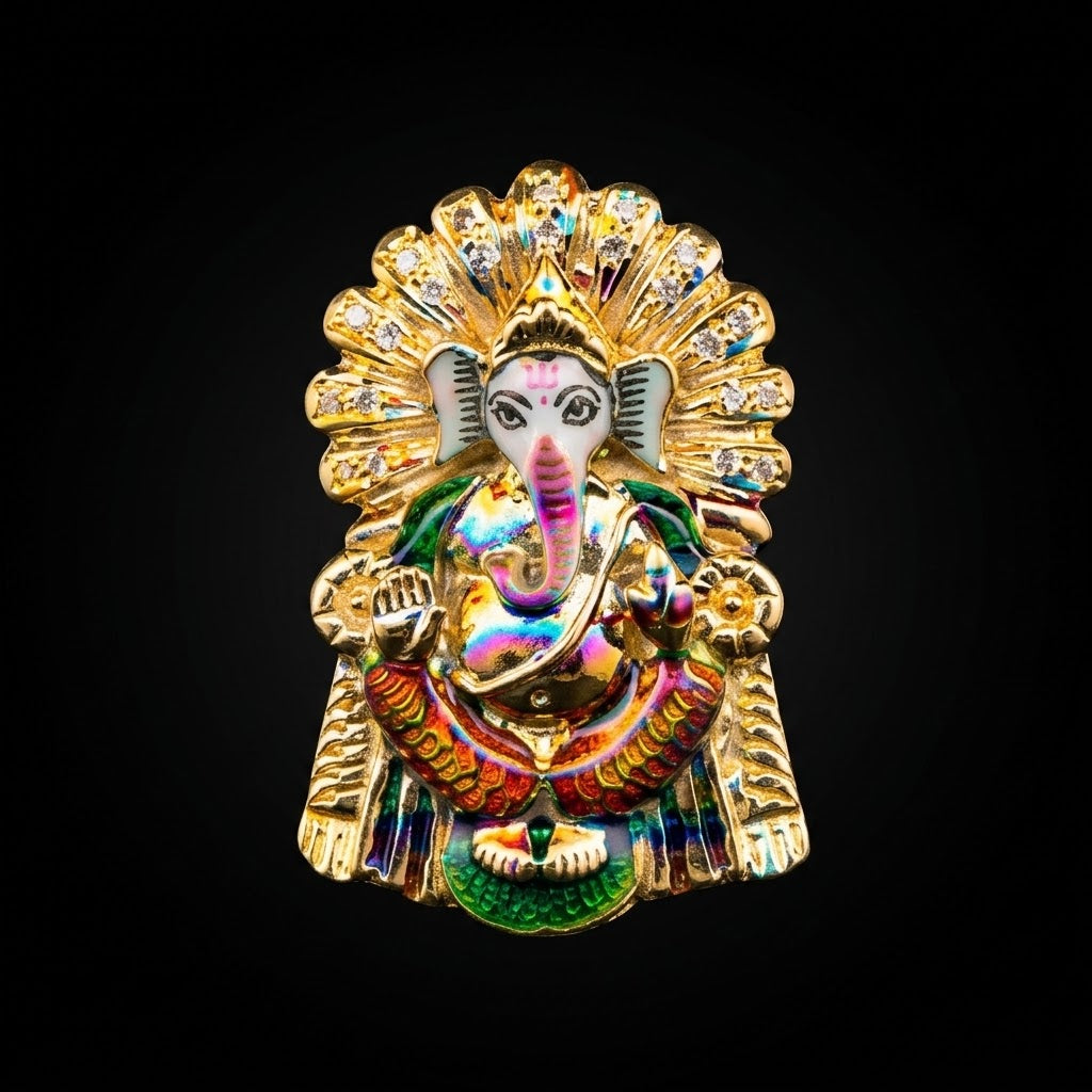 0.32Ct of God Locket with the Purity of18K