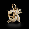 0.4Ct of God Locket with the Purity of18K