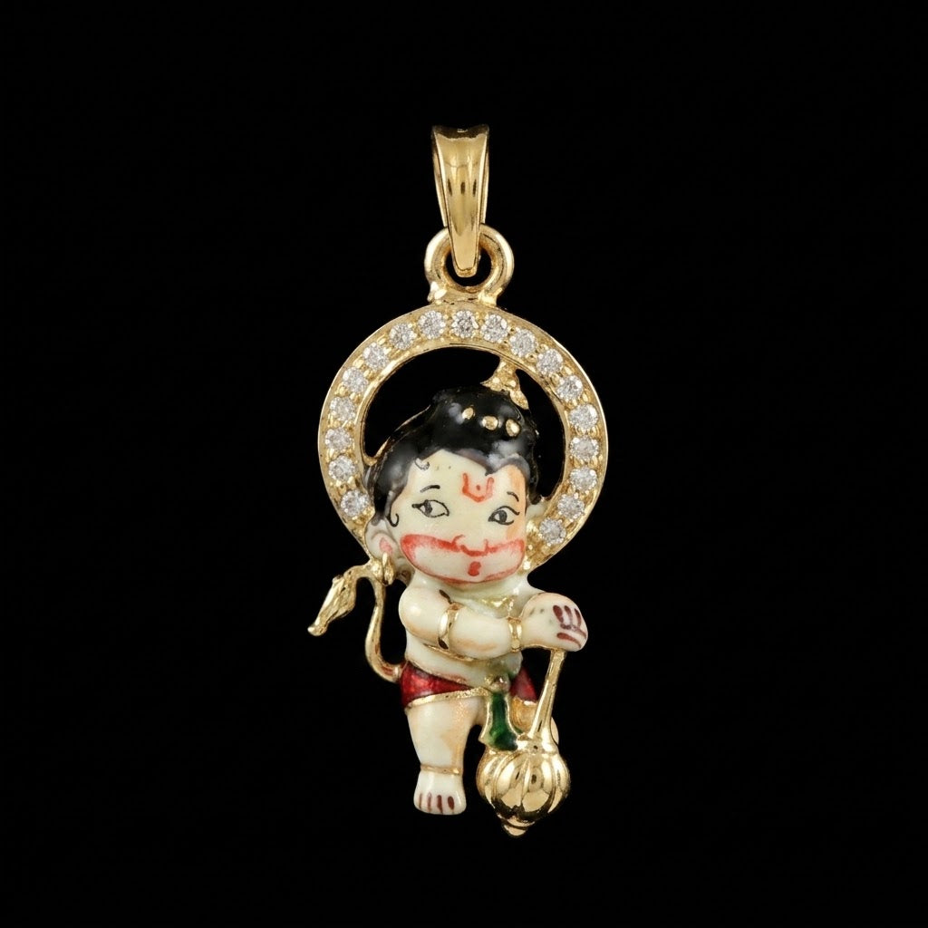 0.3Ct of God Locket with the Purity of18K