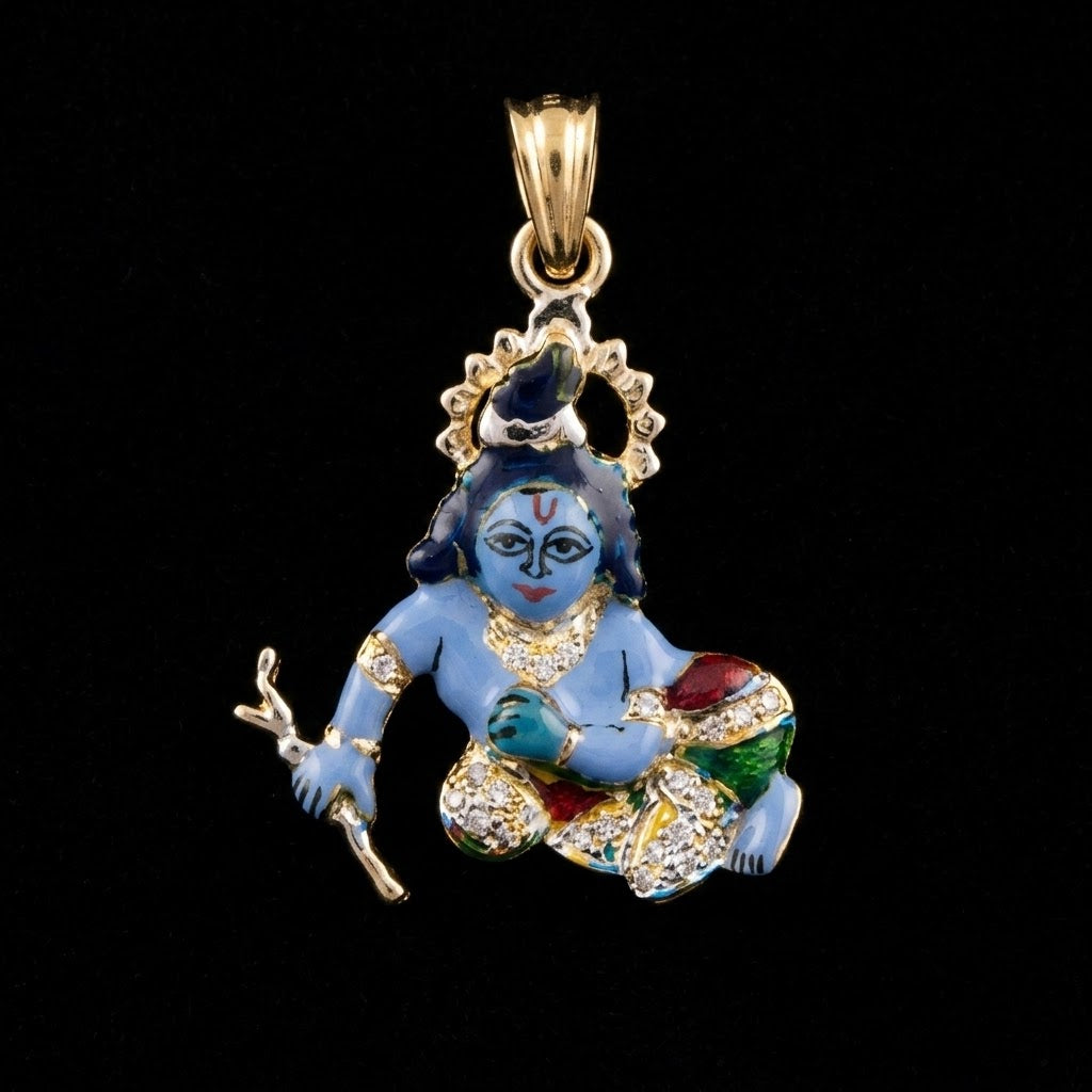 0.2Ct of God Locket with the Purity of18K