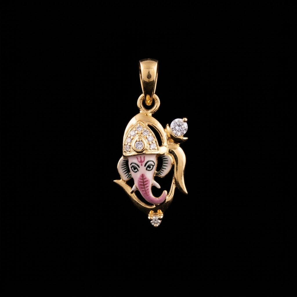 0.12Ct of God Locket with the Purity of18K