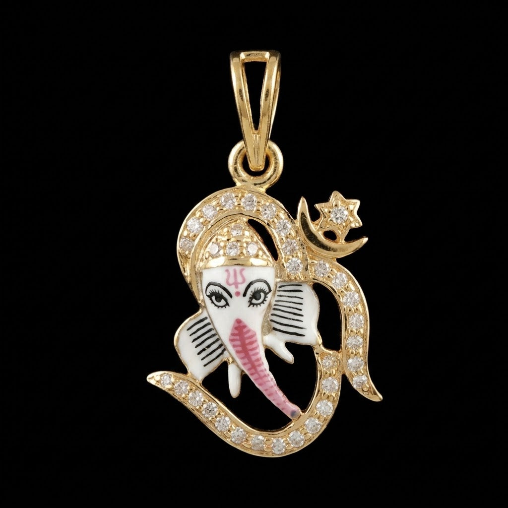 0.5Ct of God Locket with the Purity of18K
