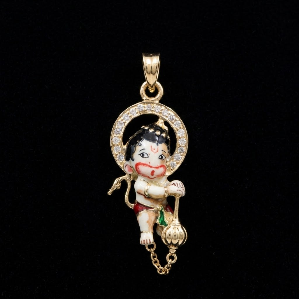 0.3Ct of God Locket with the Purity of18K