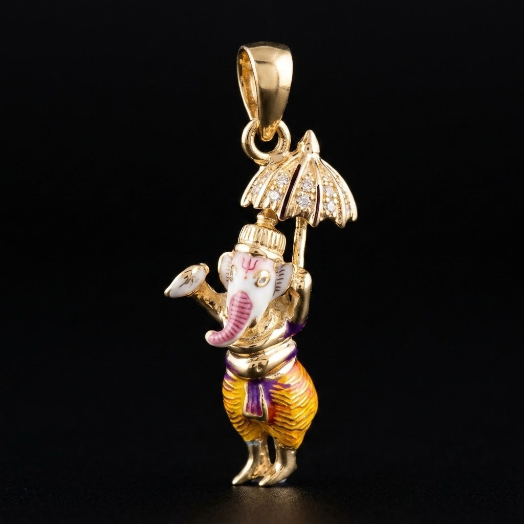 0.12Ct of God Locket with the Purity of18K