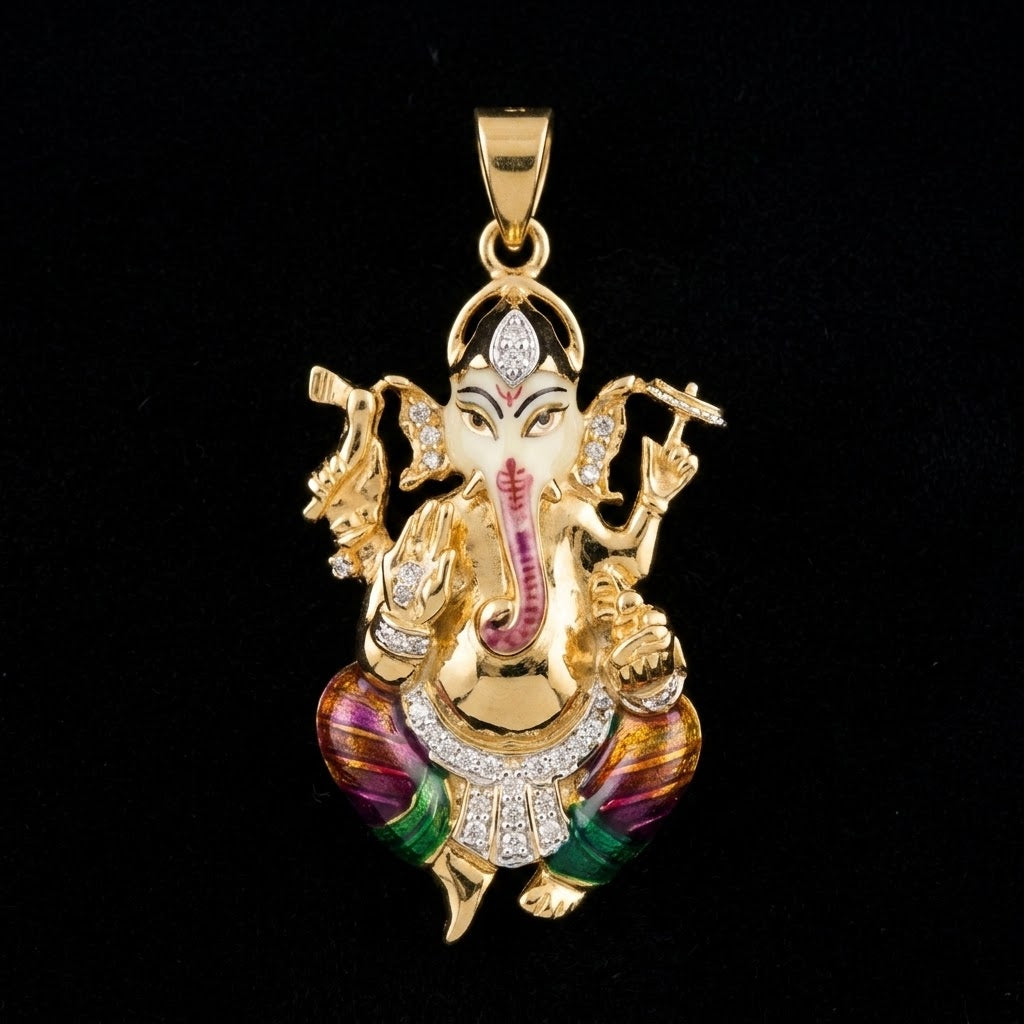 0.3Ct of God Locket with the Purity of18K