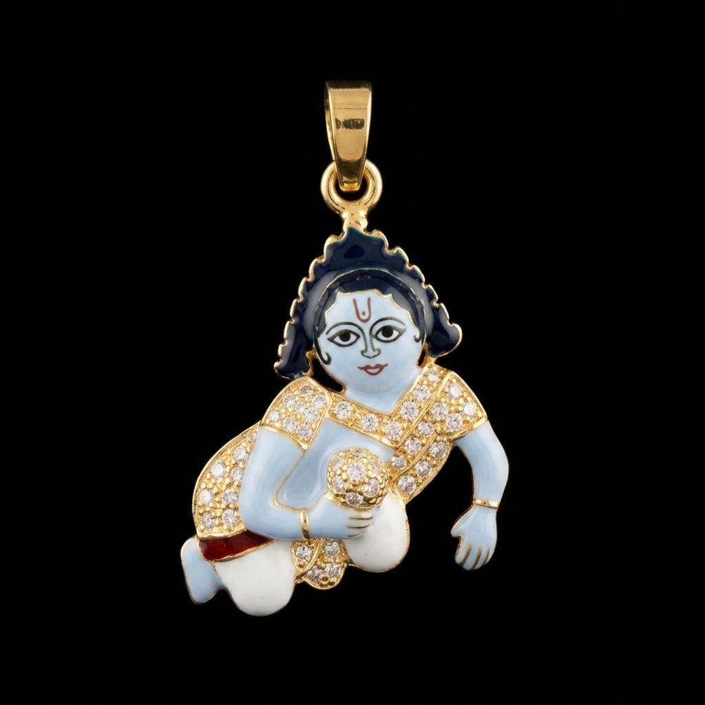 0.6Ct of God Locket with the Purity of18K