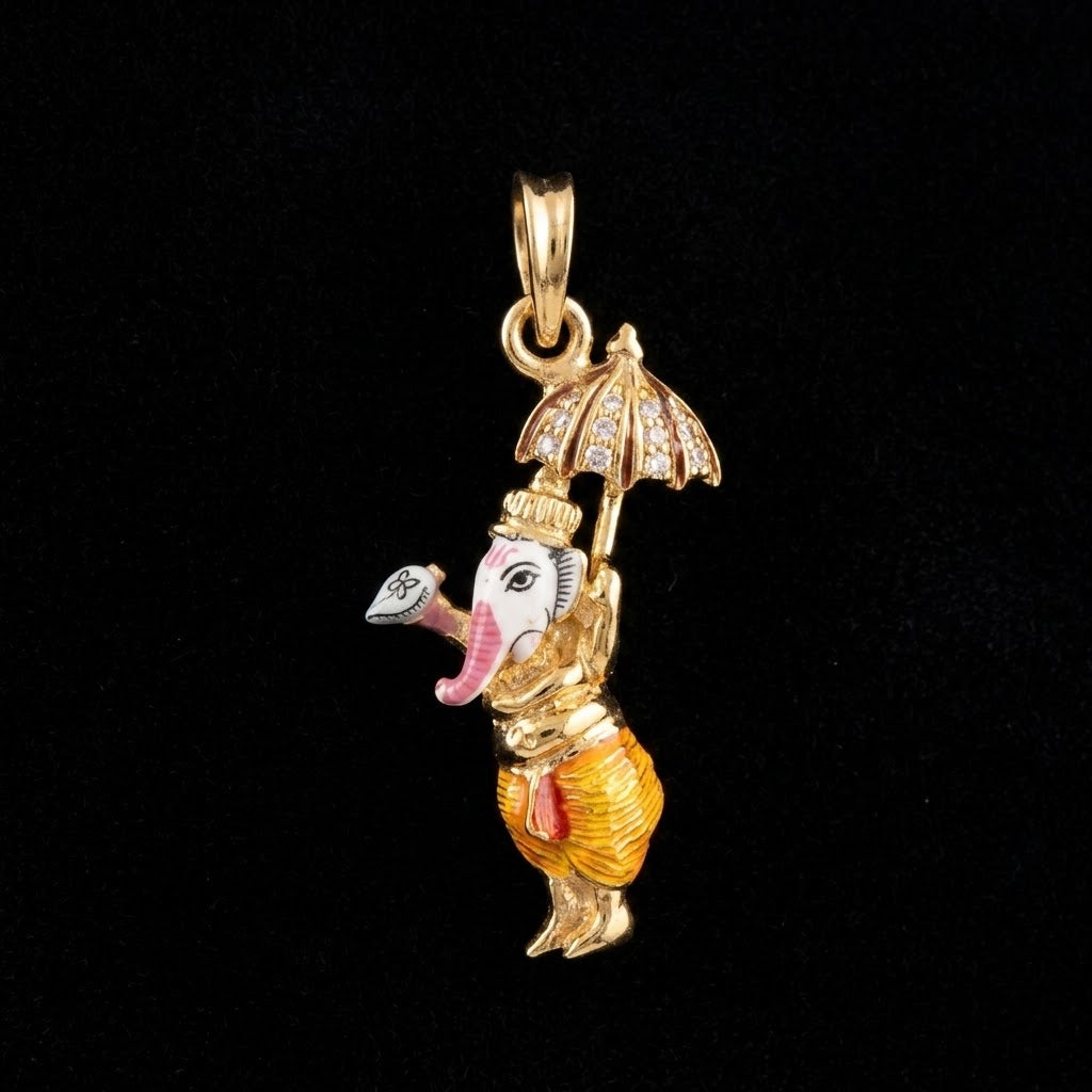 0.1Ct of God Locket with the Purity of18K
