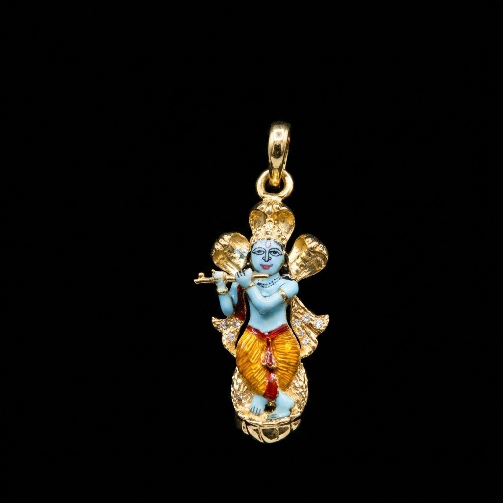 0.1Ct of God Locket with the Purity of18K