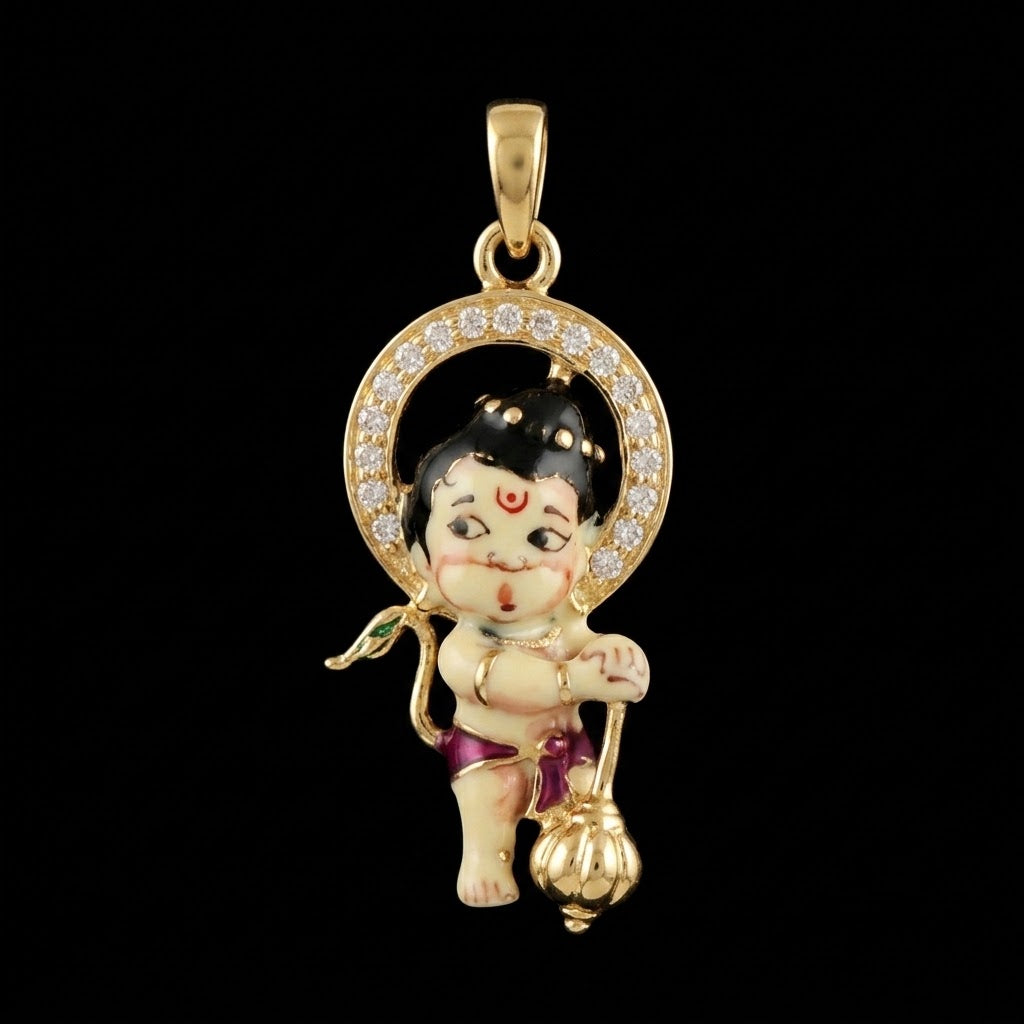 0.25Ct of God Locket with the Purity of18K