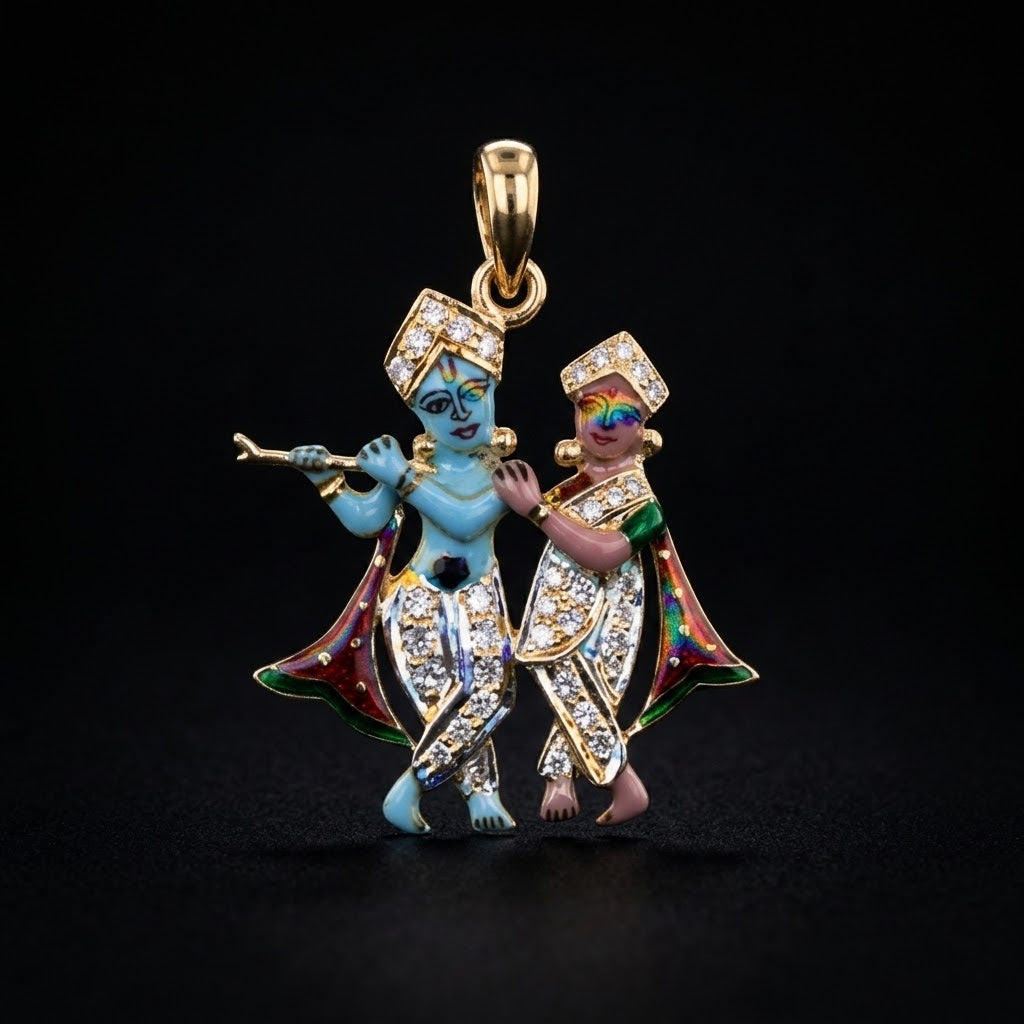 0.5Ct of God Locket with the Purity of18K