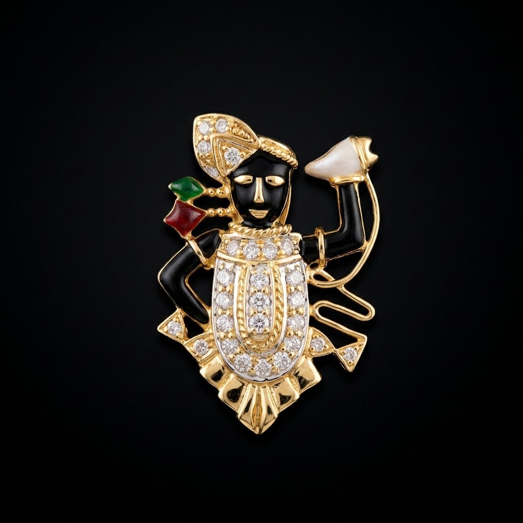 0.4Ct of God Locket with the Purity of18K